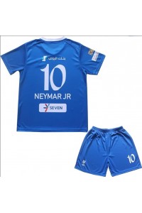 Fotbalové Dres Al-Hilal Neymar Jr #10 Dětské Domácí Oblečení 2023-24 Krátký Rukáv (+ trenýrky)